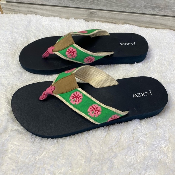 J. CREW FACTORY Floral  Pink, Green Silk Ribbon 6 - Picture 6 of 6